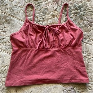 UO Truly Madly Deeply Tie Front Cami Top